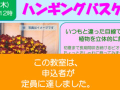 みどりの教室「ハンギングバスケット」