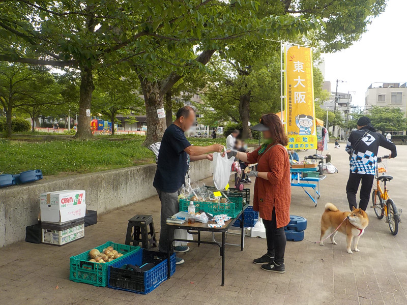 6月1日(日)に三ノ瀬公園で開催されたハッピーカラーマルシェの様子