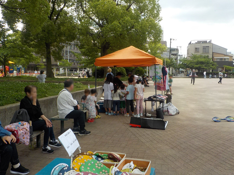 6月1日(日)に三ノ瀬公園で開催されたハッピーカラーマルシェの様子