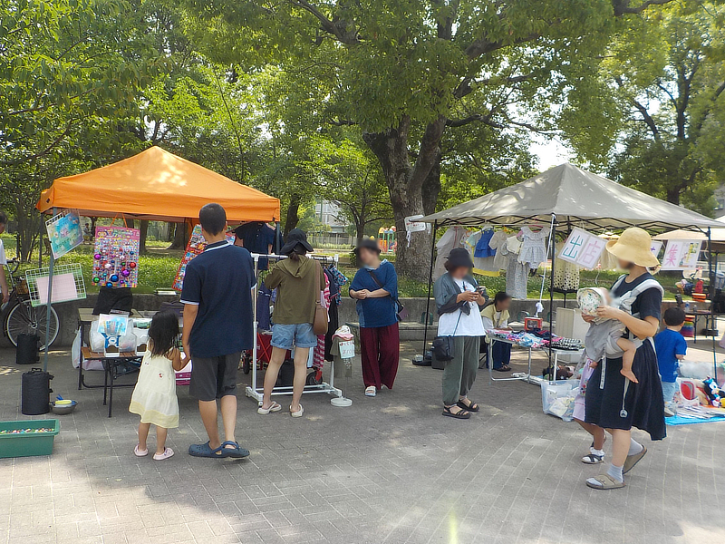 7月6日(日)三ノ瀬公園でのハッピーカラーマルシェの様子