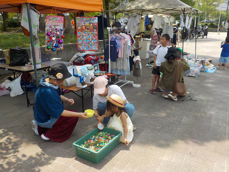 7月6日(日)三ノ瀬公園でのハッピーカラーマルシェの様子