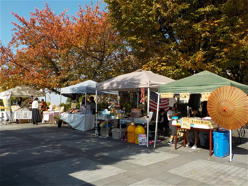 11/8(土)東石切公園で開催されたSAKURAZAKAマルシェの様子  